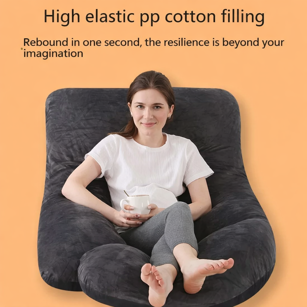 Maternity J-Shaped Pillow Waist Support
