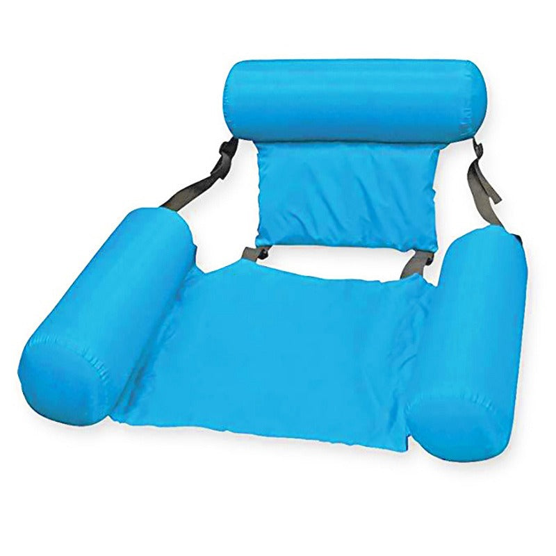 Inflatable Pool Lounger with Backrest