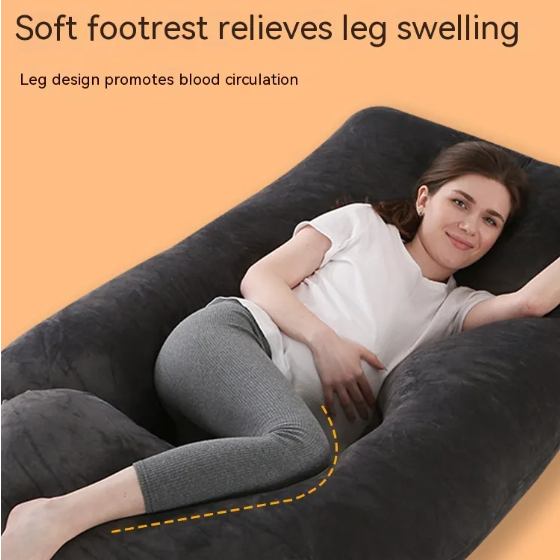 Maternity J-Shaped Pillow Waist Support