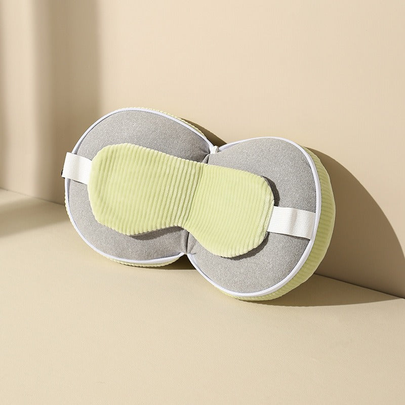 U-Shaped Travel Pillow with Blackout Sleep Mask 2-in-1