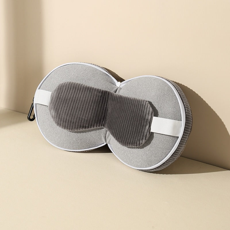U-Shaped Travel Pillow with Blackout Sleep Mask 2-in-1